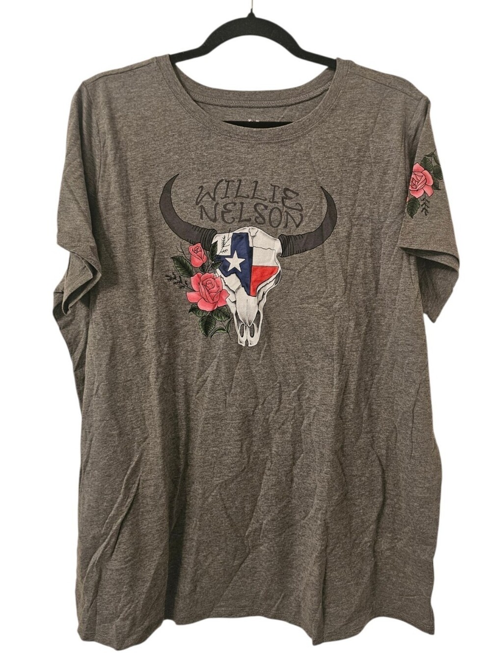 Multi-Coloured Torrid Women's Willie Nelson Steer Skull Classic Crew T-Shirt